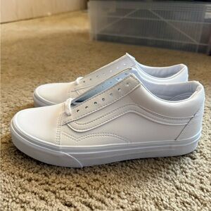 Women’s White Vans